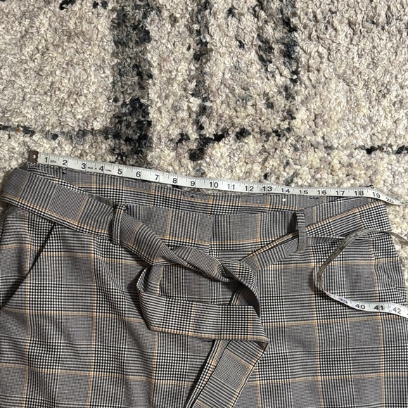 PLUS SIZE !! Lane Bryant Black and Gray Plaid Men's Dress Pants - Picture 3 of 9